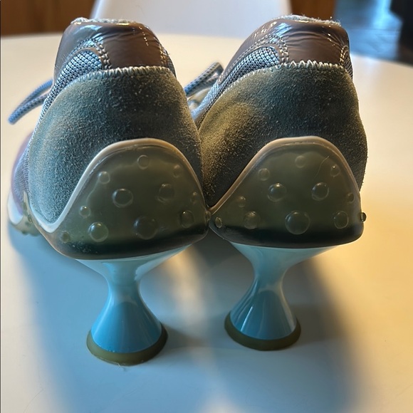 Miu Miu Unique Designer Heeled Sneakers - Picture 10 of 12